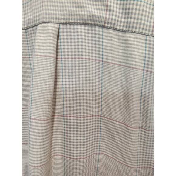 Perry Ellis Mens Brown Plaid Ls Button Down Shirt (Size Xl) 100% Cotton - Picture 4 of 4